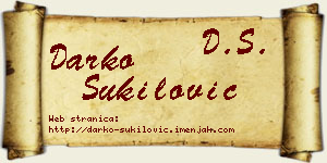 Darko Šukilović vizit kartica